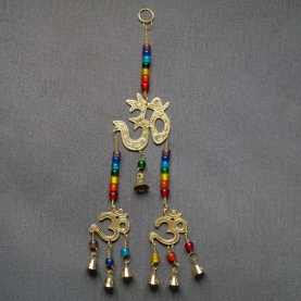 Guirlande indienne carillon OM et 7 chakras