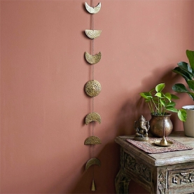 Indian brass wind chime Moon phases