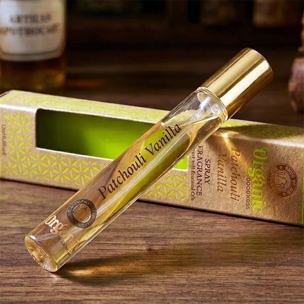 Spray parfum d'intérieur indien Patchouli et vanille 12ml