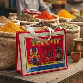 Sac cabas indien en coton tissé