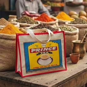 Indian cotton shopping bag Prince printing
