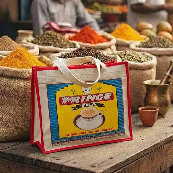 Indian cotton shopping bag Prince printing