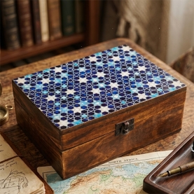 Coffret à bijoux indien en bois