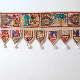Toran décoration indienne pour porte Patchwork