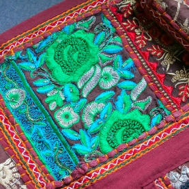 Toran décoration indienne pour porte Patchwork