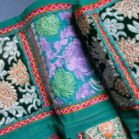 Toran décoration indienne pour porte Patchwork