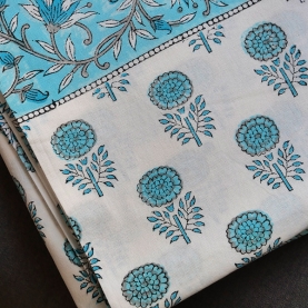 Nappe indienne en coton imprimée