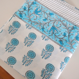 Nappe indienne en coton imprimée