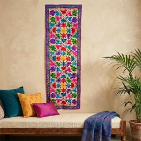 Indian handcrafted cotton wall hanging Flowers