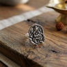 Indian ethnic ring adjustable size Ganesh design