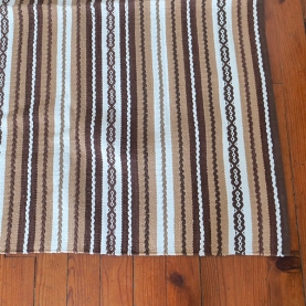 Indian handcrafted cotton carpet Dari