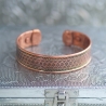 Indian copper bracelet magnetic Flower of life