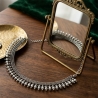 Indian ethnic bib necklace with pearls