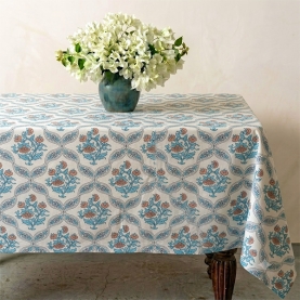 Indian printed cotton table cloth