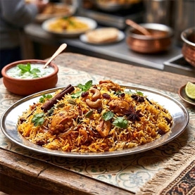 Plat indien pour le riz Biryani