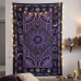 Tenture murale indienne ASTRO violette