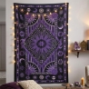 Tenture murale indienne ASTRO violette