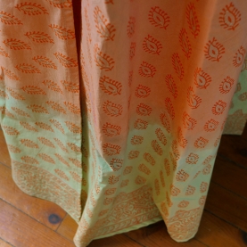 Indian cotton skirt Sanganeri print
