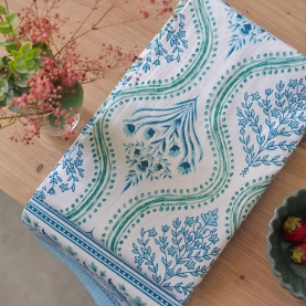 Indian printed cotton table cover