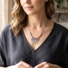 Collier indien ethnique avec pendentif traditionnel