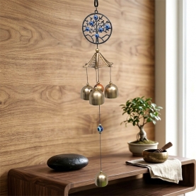 Tree of life wind chime with bells