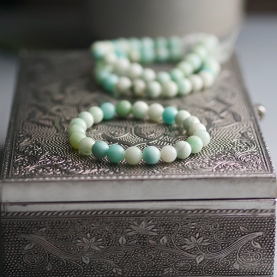 Bracelet pierres Amazonite Ø10mm - apaisement