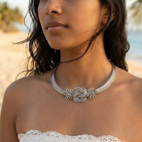 Collier indien torque ethnique
