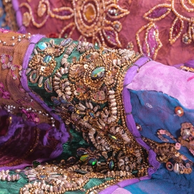 Tenture murale indienne patchwork