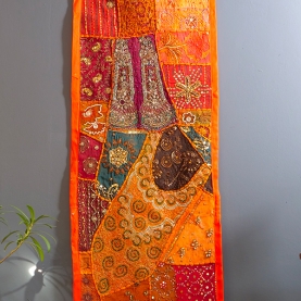Tissu mural indien artisanal