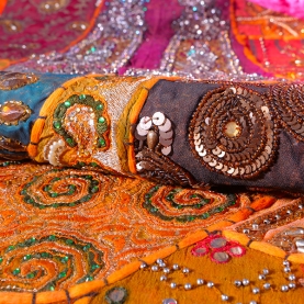 Tapis mural indien artisanal