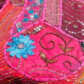 Tapis mural indien patchwork