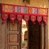 Indian cotton vaner wall Toran patchwork red