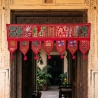 Indian cotton vaner wall Toran patchwork red