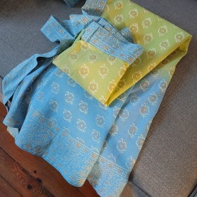 Indian handprinted cotton skirt