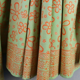 Indian printed cotton skirt