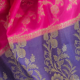 Saree indien brodé