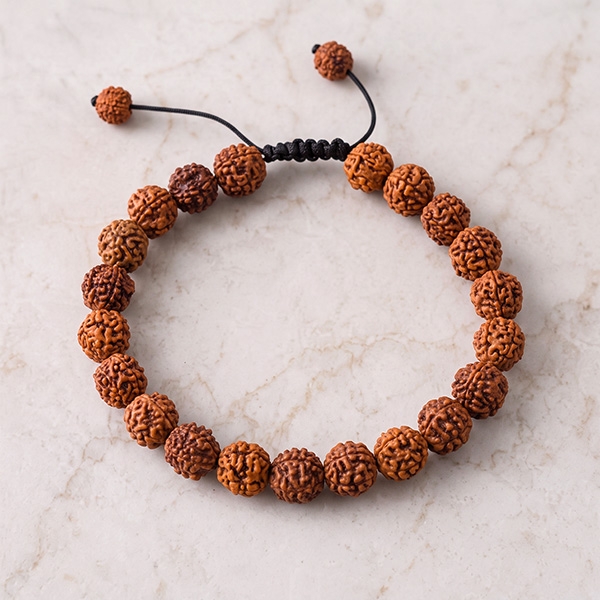 Bracelet Mala Rudraksha 21 graines - Protection