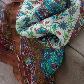 Indian silk scarf