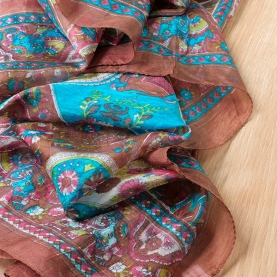 Foulard indien en soie chic