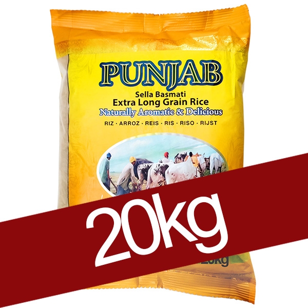 Riz étuvé indien Basmati en gros 20KG