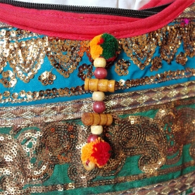 Sac à main rouge motif 2