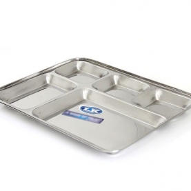 Plateau indien traditionnel en inox