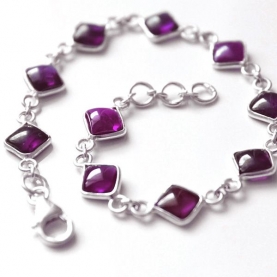 Indian bracelet Silver and Amethyst