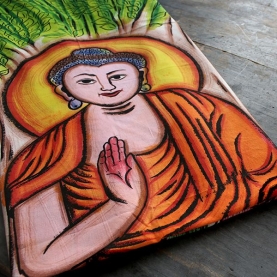 Indian cotton wall hanging Buddha