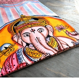 Indian cotton wall hanging Ganesh