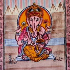 Indian cotton wall hanging Ganesh