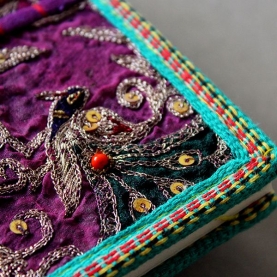 Indian handicraft 100% coton dairy purple