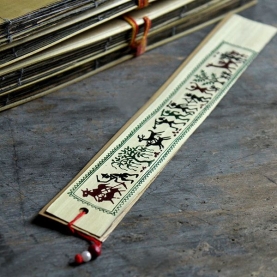 Marque-page indien en bambou Paysans