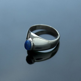 Indian silver and lapis lazuli ring size choice