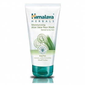 Moisturizing face wash Soap-free aloe vera Himalaya